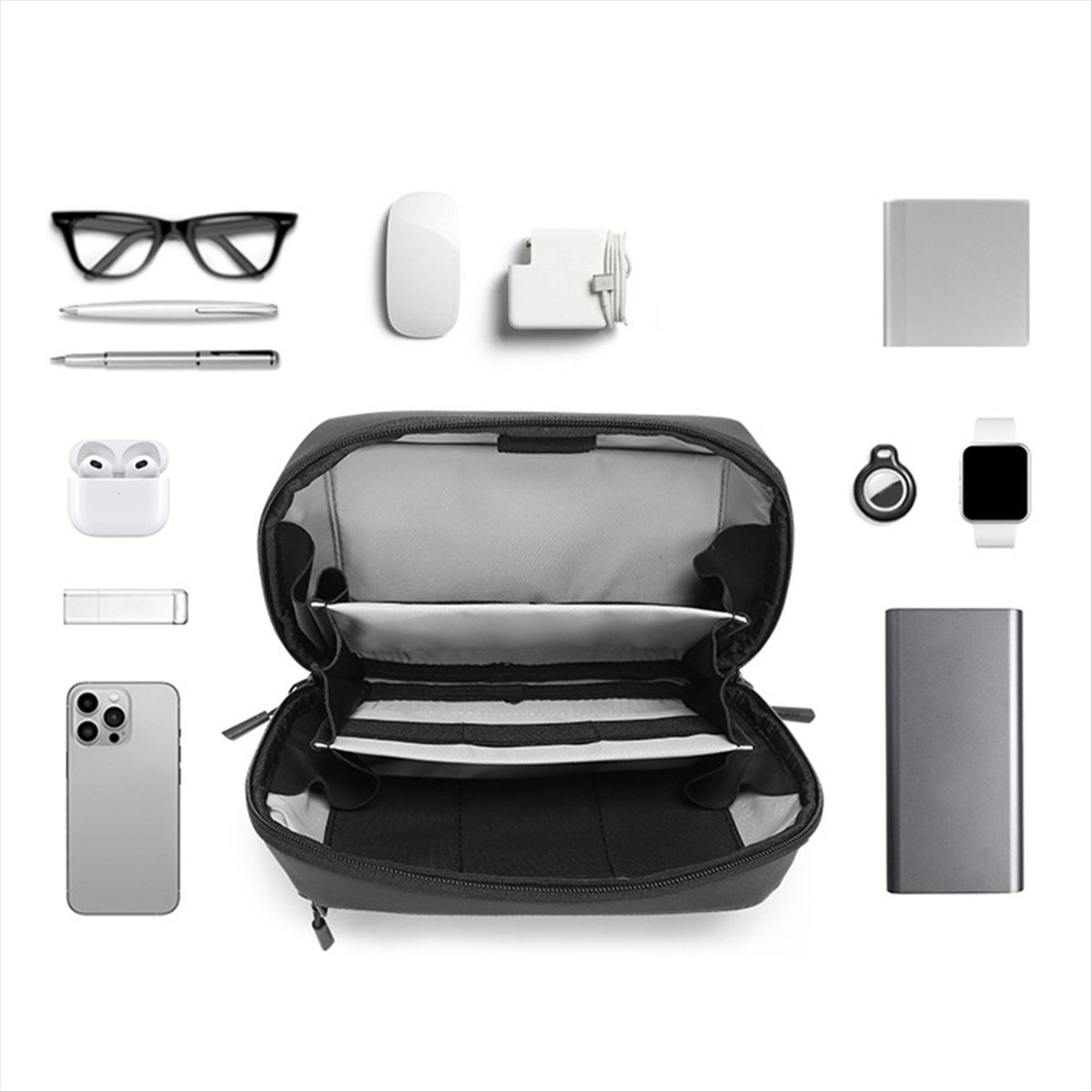 Tech Accessories Travel Organizer Pouch - ☶ ❈ ＊ ♥ AC1579-방수 기술