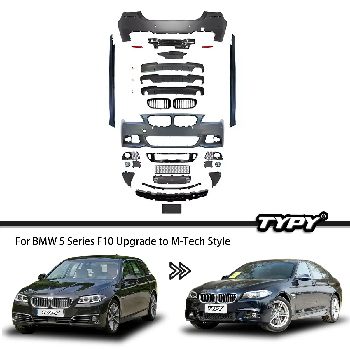 BMW 5 시리즈 2010-2016 F10 개조 M-T - Tech Accessories Designer 리뷰 및 가격